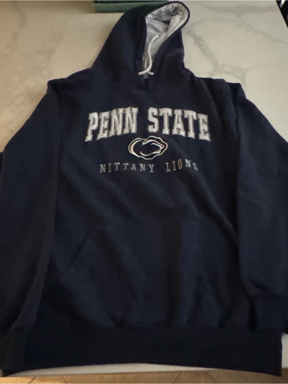 Colosseum Navy Penn State Nittany Lions Pullover Hoodie with White Accents